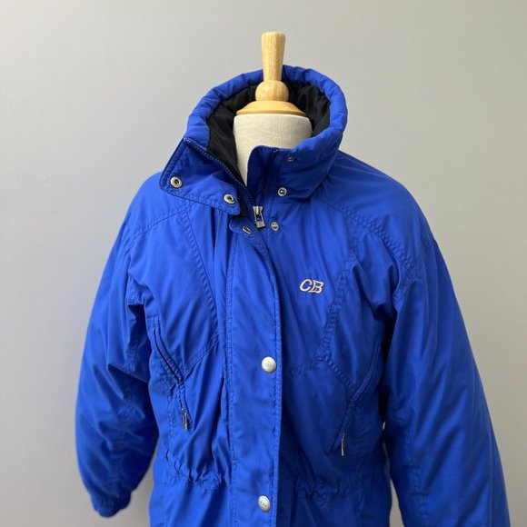 CB Sports Jackets & Blazers - CB Sports 1980's Vintage Retro Cobalt Blue Ski Jacket Coat Sz 6
